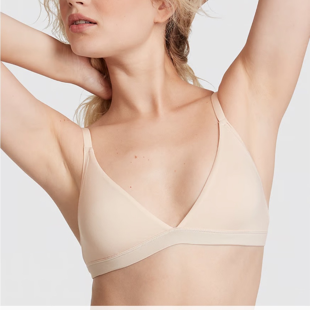 nude triangle bralette